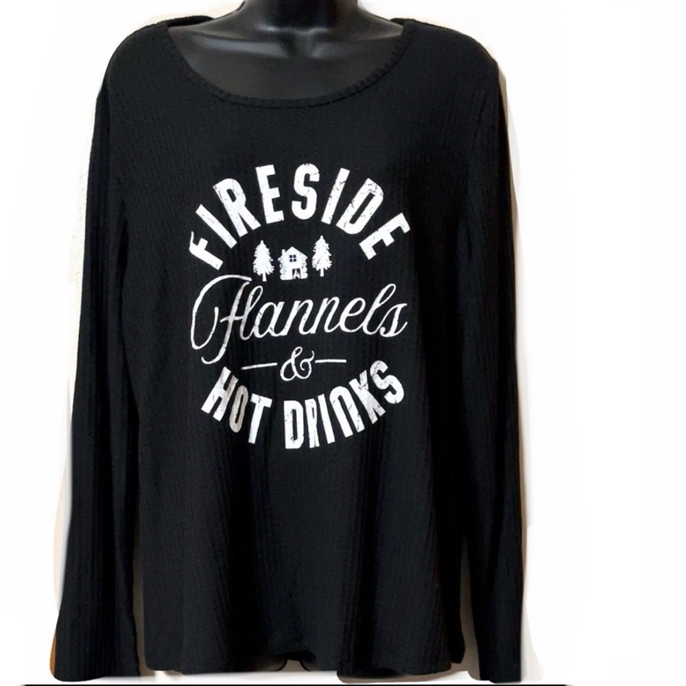 BUY 1 GET 1 ❤️CATO FIRESIDE FLANNELS & HOT DRINKS Top❤️